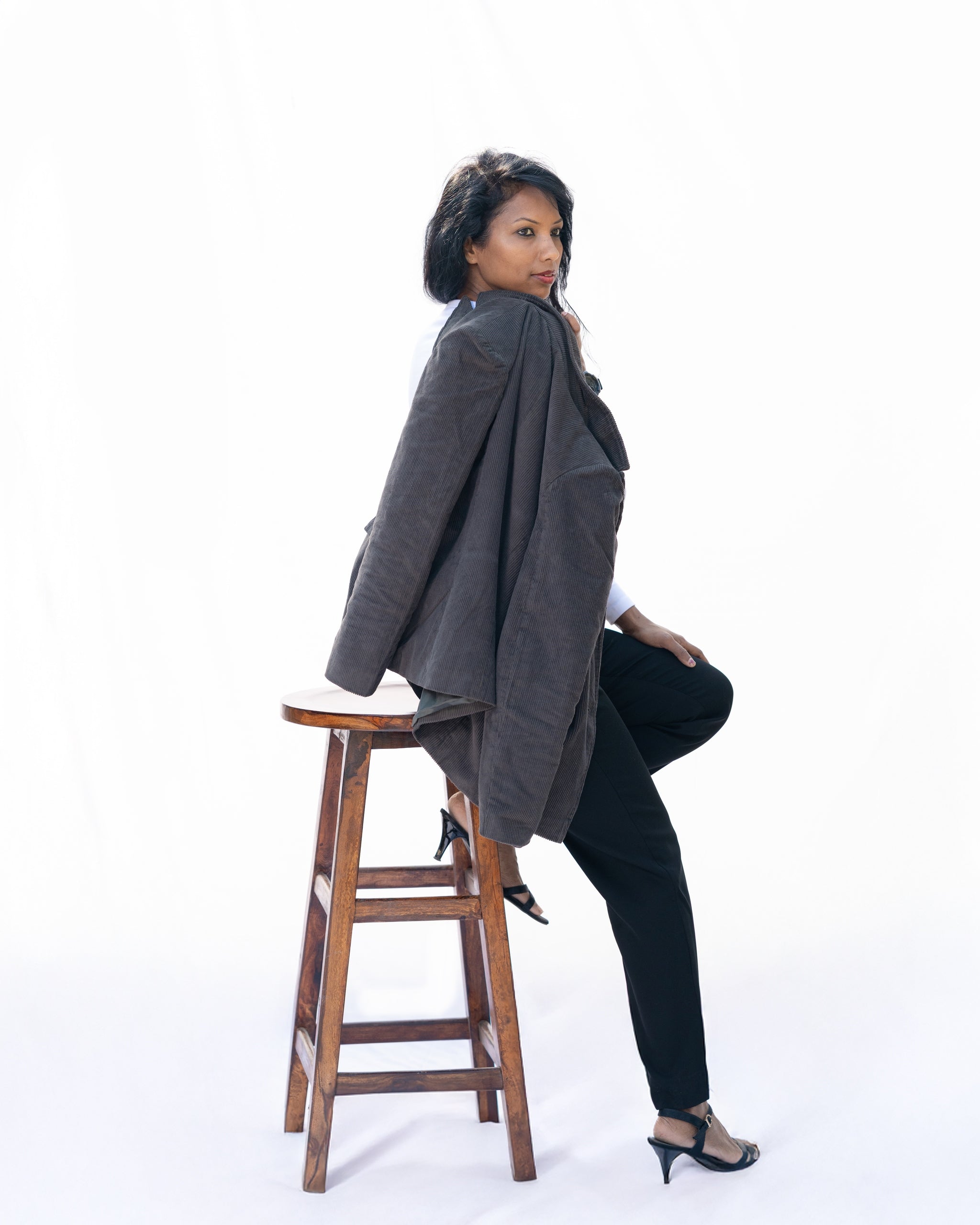 Dark Green  Corduroy Coat