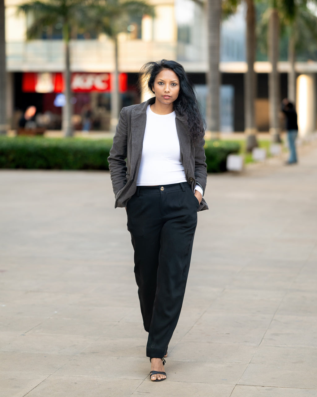 Dark Green  Corduroy Coat