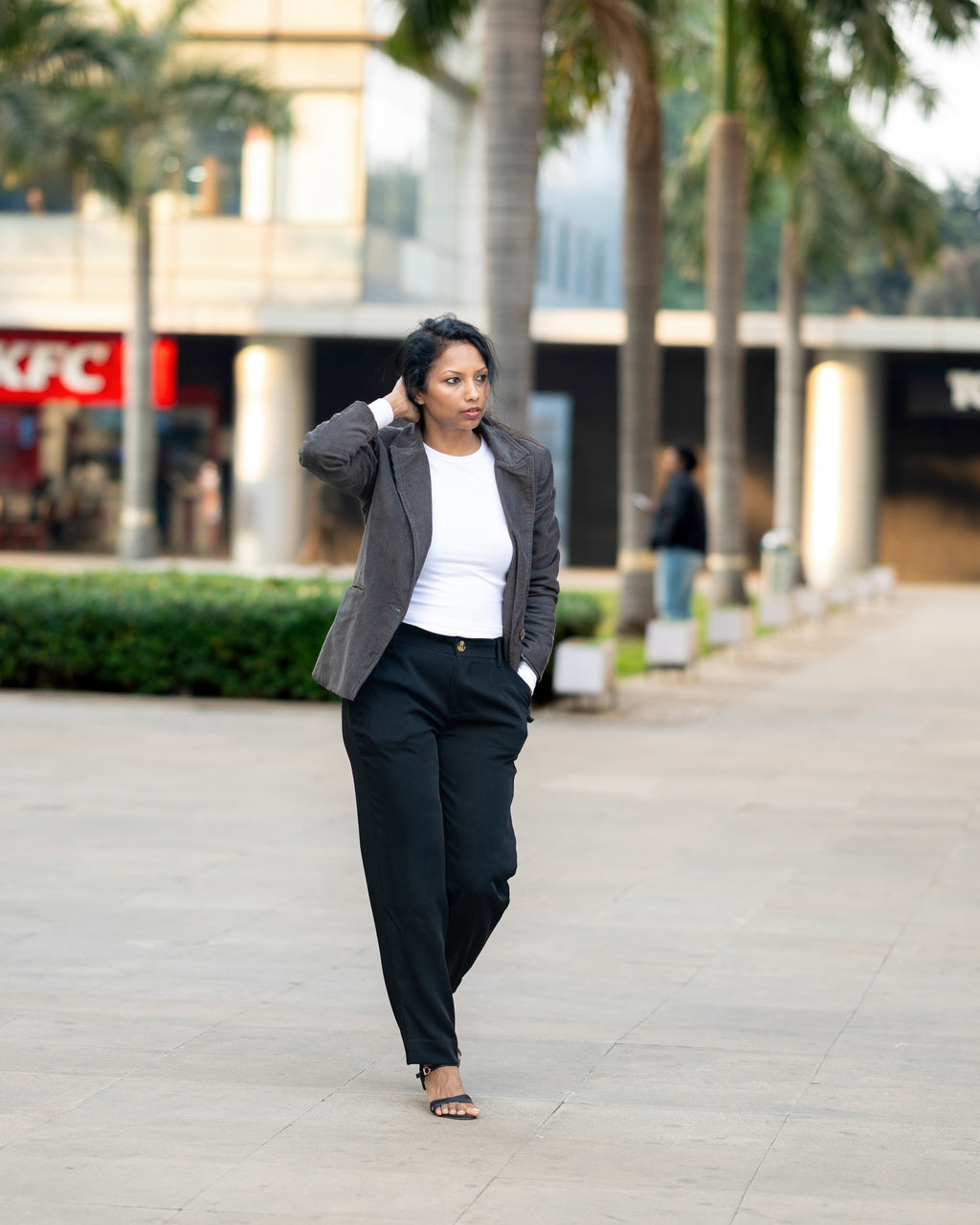 Dark Green  Corduroy Coat