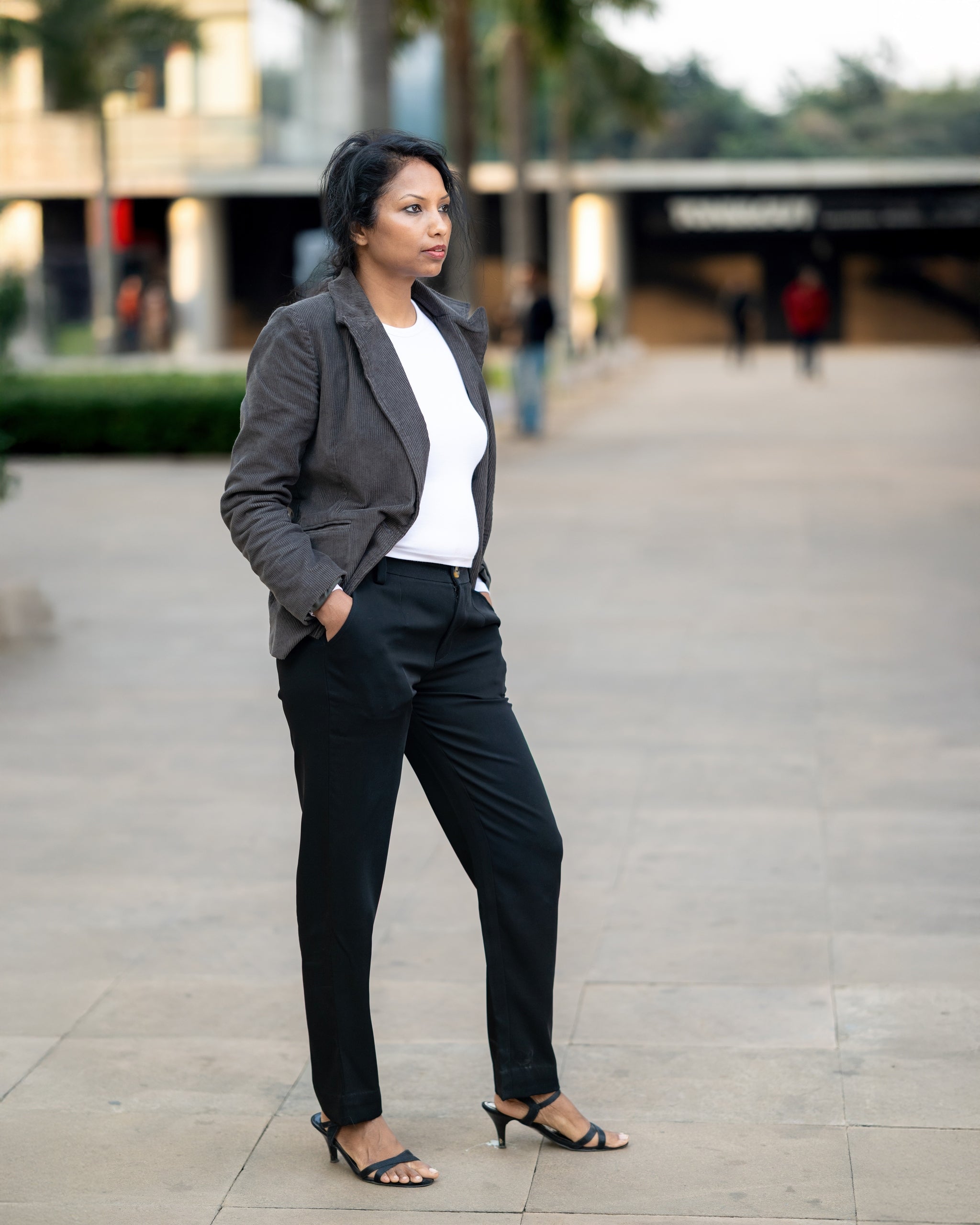 Dark Green  Corduroy Coat